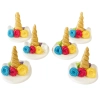 Figurki ozdoby na tort mini jednorożec dekoracje urodzinowe unicorn zestaw cukrowy 6 sztuk